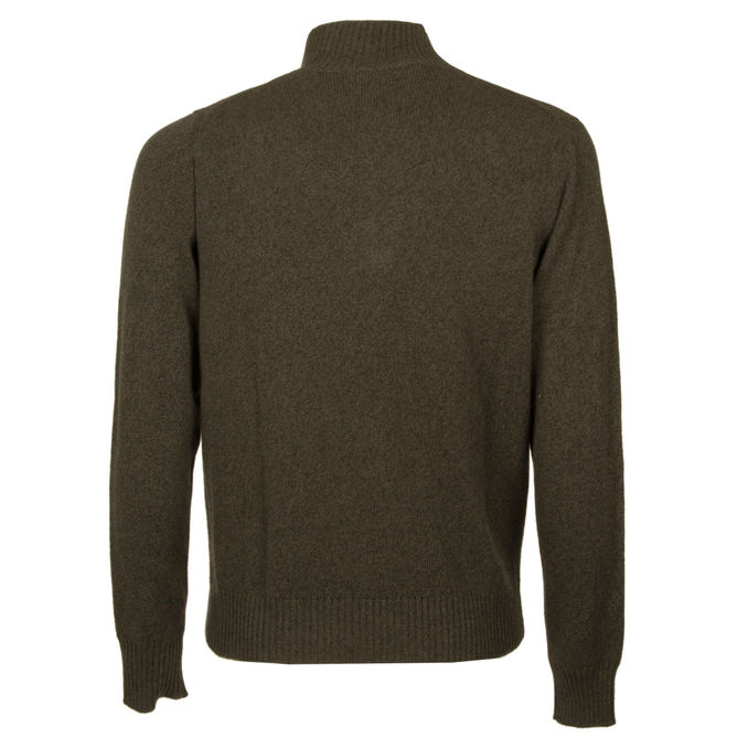 WOOL AND CASHMERE SWEATER Man Green