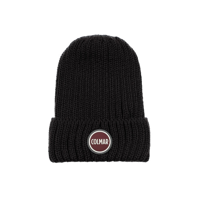 WOOL BLEND CAP Man Black