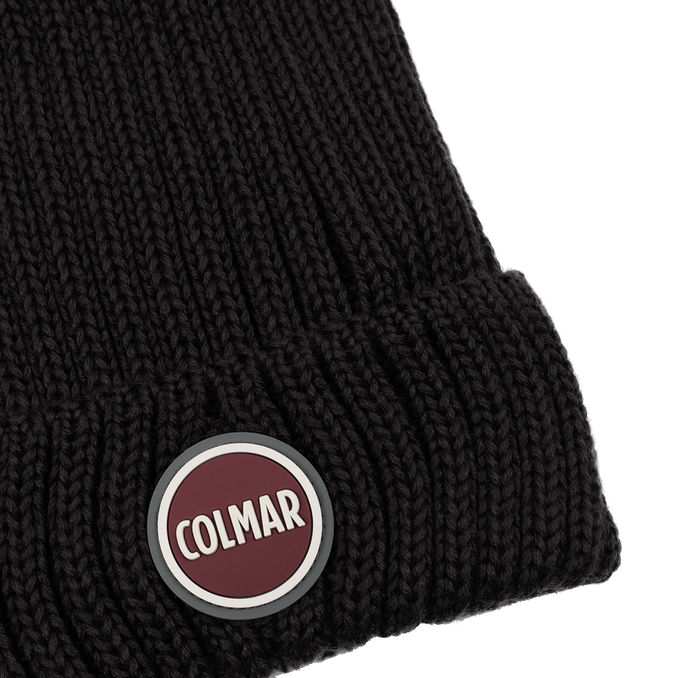 WOOL BLEND CAP Man Black