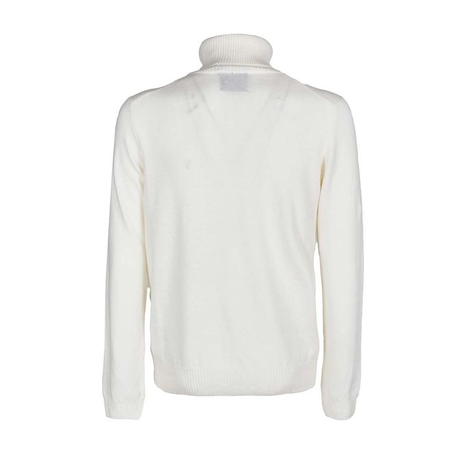 WOOL BLEND ELLIOT TURTLENECK Man White cream