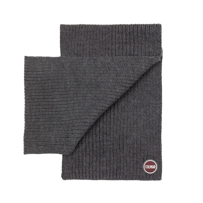 WOOL BLEND SCARF Man Anthracite Melange