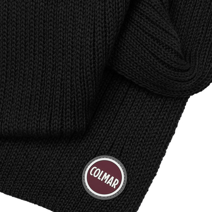 WOOL BLEND SCARF Man Black