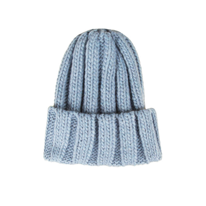 WOOL CAP Woman Light Blue