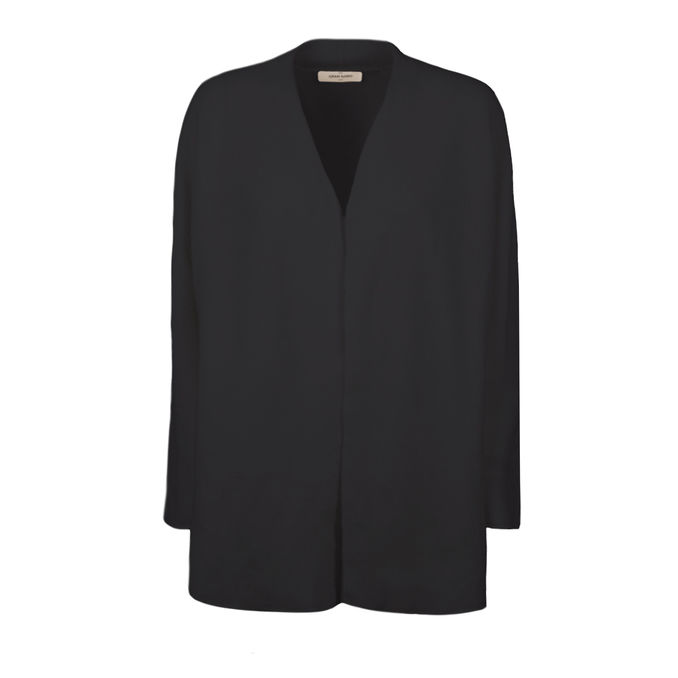 WOOL CARDIGAN Woman Blu Navy