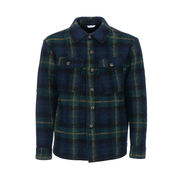WOOL CHECK OVER JACKET SHIRT Man Blue Green Yellow WOOL CHECK OVER JACKET SHIRT Man Blue Green Yellow