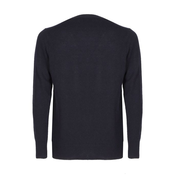 WOOL CREWNECK JUMPER Man Blue