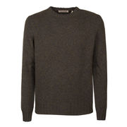 WOOL KNIT Man Green Blue Melange  WOOL KNIT Man Green Blue Melange