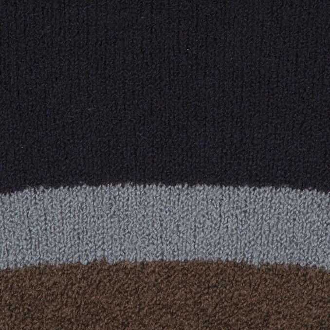 WOOL PULL Man Blue Brown 
