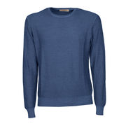 WOOL PULL Man Bluette  WOOL PULL Man Bluette