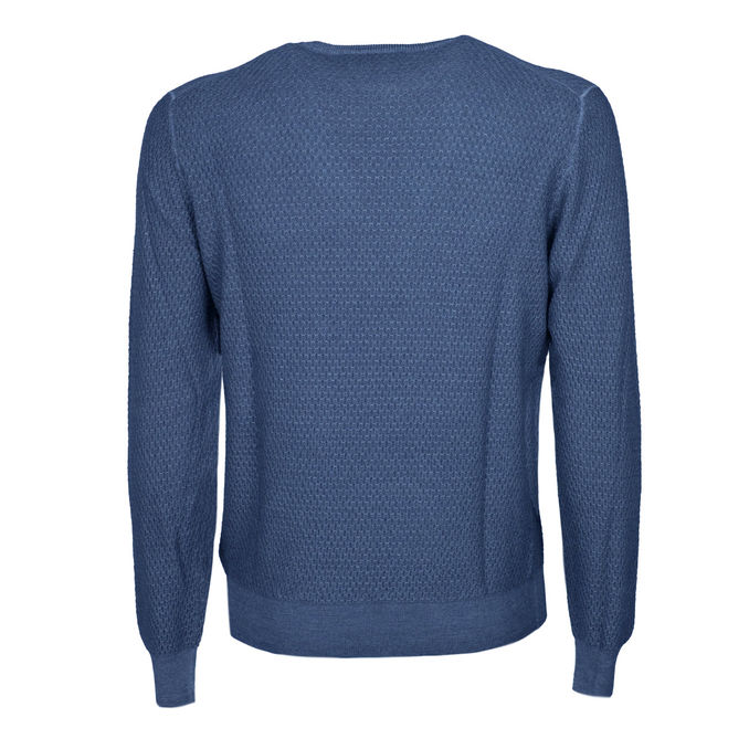 WOOL PULL Man Bluette