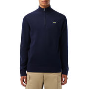 WOOL PULLOVER HALF ZIP Man Blue  WOOL PULLOVER HALF ZIP Man Blue