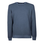 WOOL PULLOVER Man Blue WOOL PULLOVER Man Blue