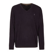 WOOL PULLOVER Man Hunter Navy  WOOL PULLOVER Man Hunter Navy
