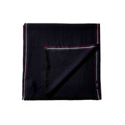 WOOL SCARF Man Blue Black Mosto WOOL SCARF Man Blue Black Mosto