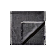 WOOL SCARF Man  Gab Black Shadow Grey Med  WOOL SCARF Man  Gab Black Shadow Grey Med