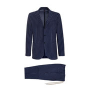 WOOL SUIT PINSTRIPE Man Blue WOOL SUIT PINSTRIPE Man Blue