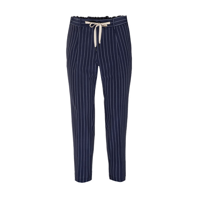 WOOL SUIT PINSTRIPE Man Blue