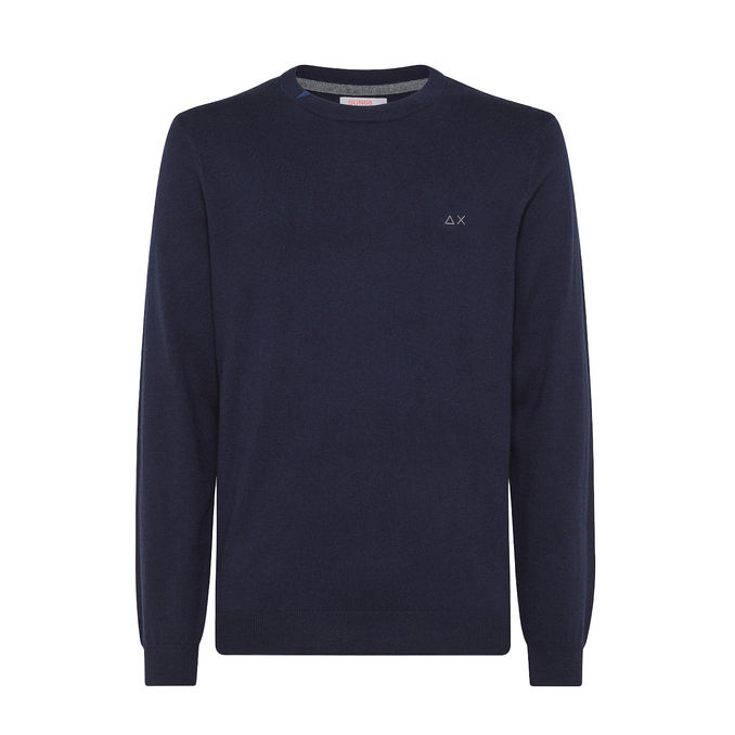 WOOL SWEATER Man Navy Blue