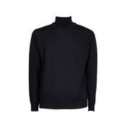 RRD RIBBED TURTLENECK IN COTTON Man Blue Black