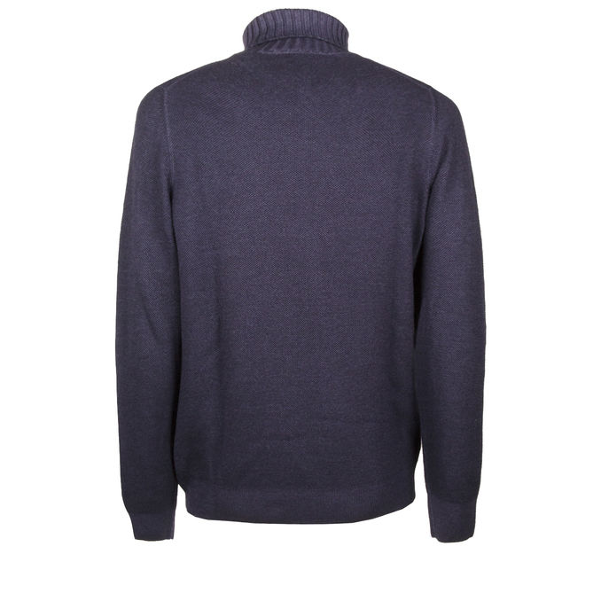 WOOL TURTLENECK Man Blue