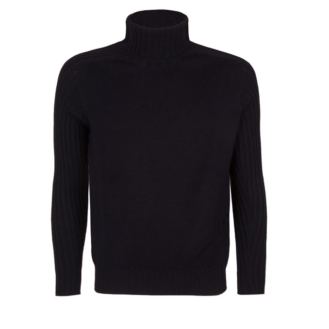 WOOL TURTLENECK Man Blue