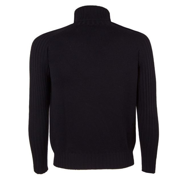 WOOL TURTLENECK Man Blue