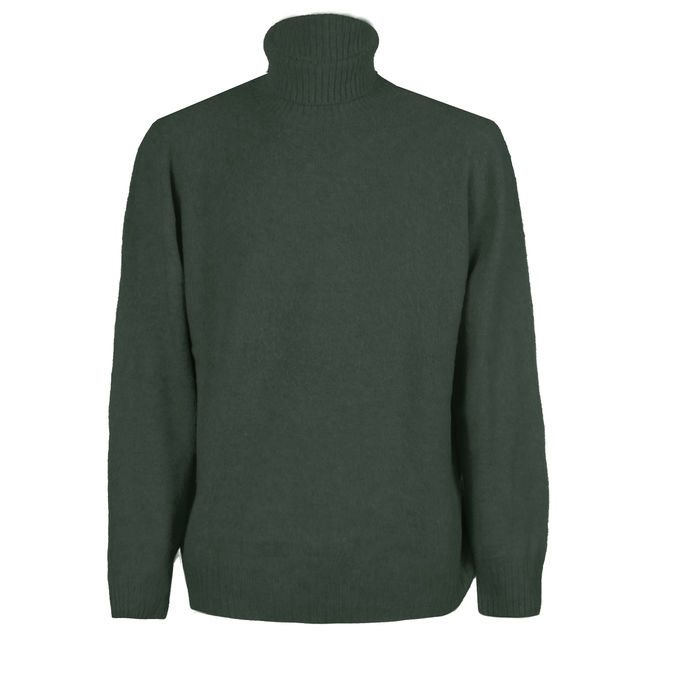 WOOL TURTLENECK Man Green
