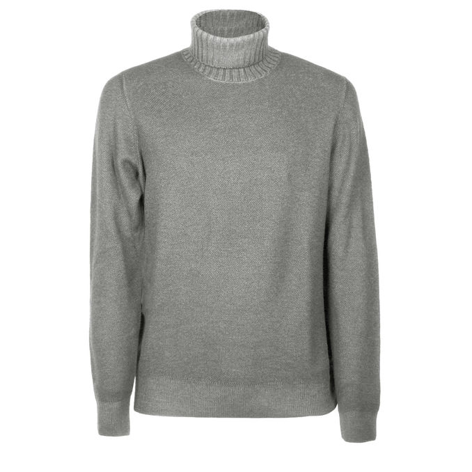 WOOL TURTLENECK Man Light Grey