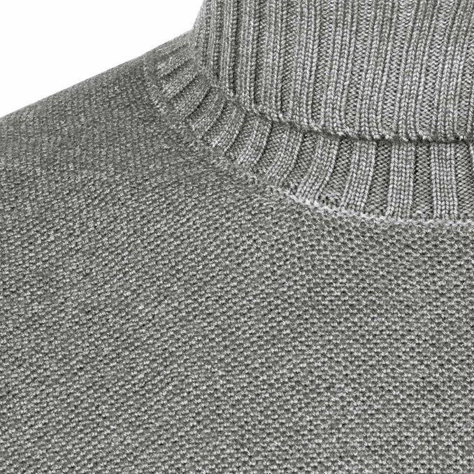 WOOL TURTLENECK Man Light Grey