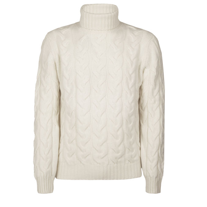 WOOL TURTLENECK Man White