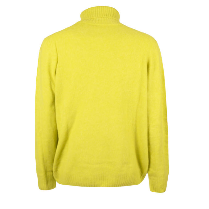 WOOL TURTLENECK Man Yellow Lime