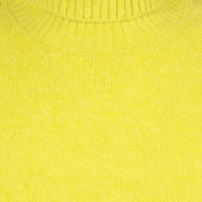 WOOL TURTLENECK Man Yellow Lime