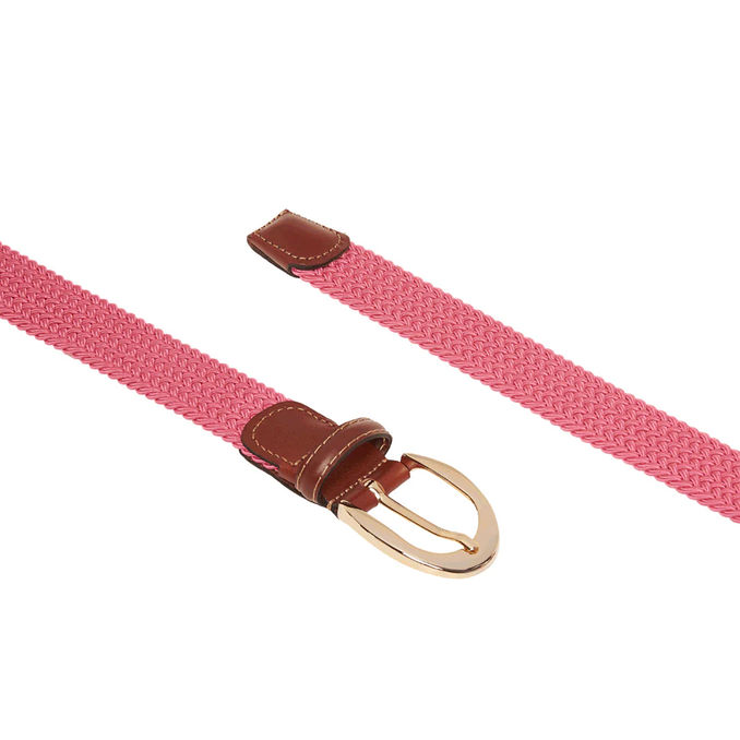 WOVEN RAYON STRETCH BELT Woman Fuchsia