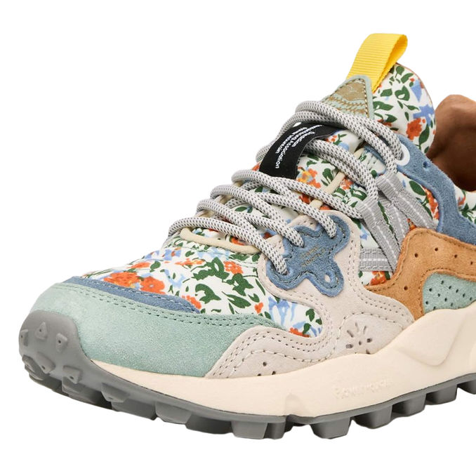 YAMANO 3 FLORAL PRINT SNEAKERS Woman Grey Milk