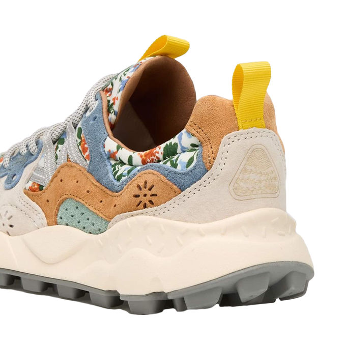 YAMANO 3 FLORAL PRINT SNEAKERS Woman Grey Milk