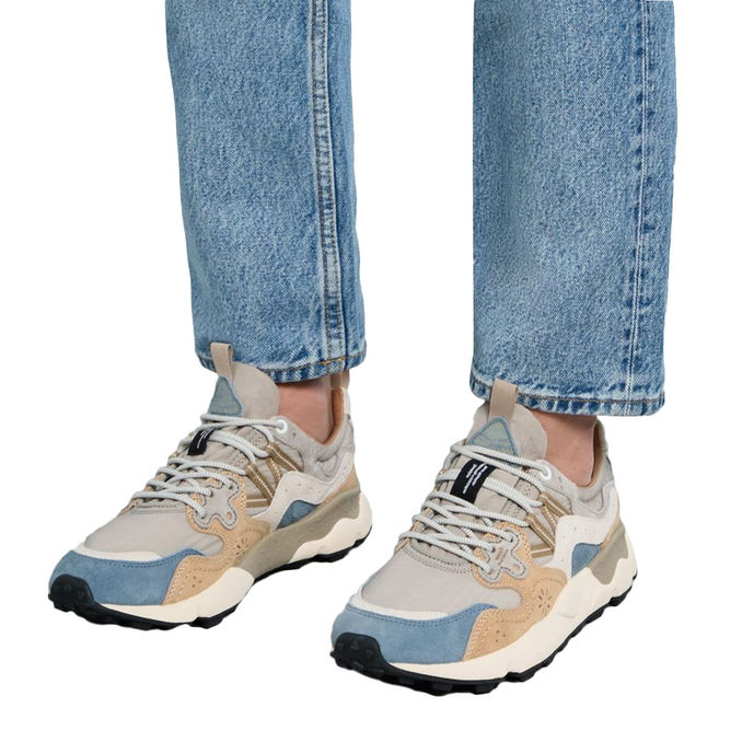 YAMANO 3 RIPSTOP SNEAKERS Men Dark Grey Beige