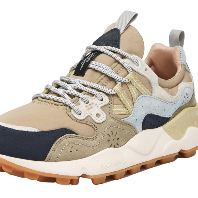 YAMANO 3 SNEAKERS Man Black Brown Army Green