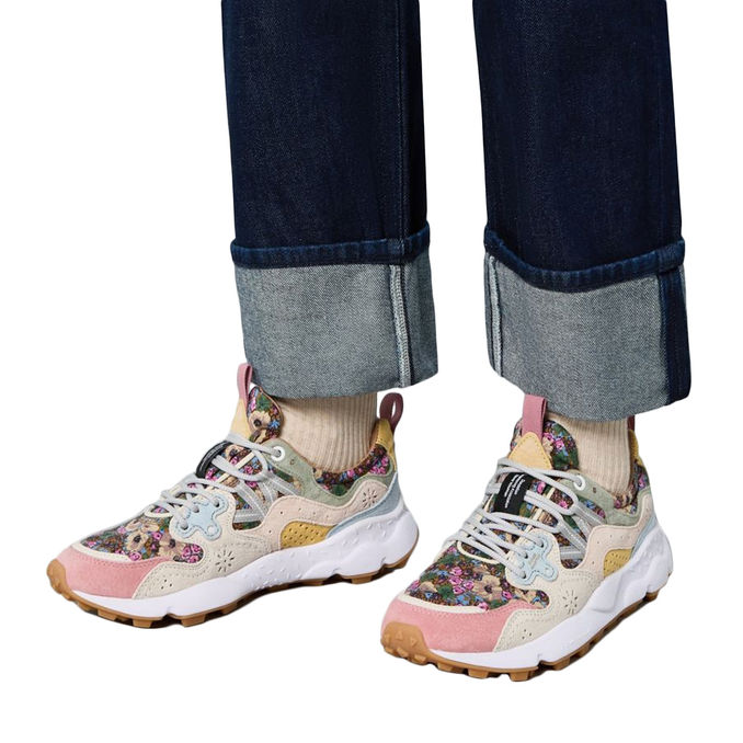 YAMANO 3 SNEAKERS WITH SPRING FLOWER PRINT