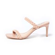 ZAYNA HIGH HEEL SANDAL WITH BRAIDED STRAPS Woman Blush ZAYNA HIGH HEEL SANDAL WITH BRAIDED STRAPS Woman Blush