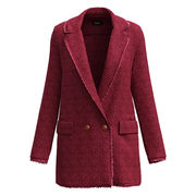 ZEO CHANEL TWEED JACKET Woman Bordeaux ZEO CHANEL TWEED JACKET Woman Bordeaux