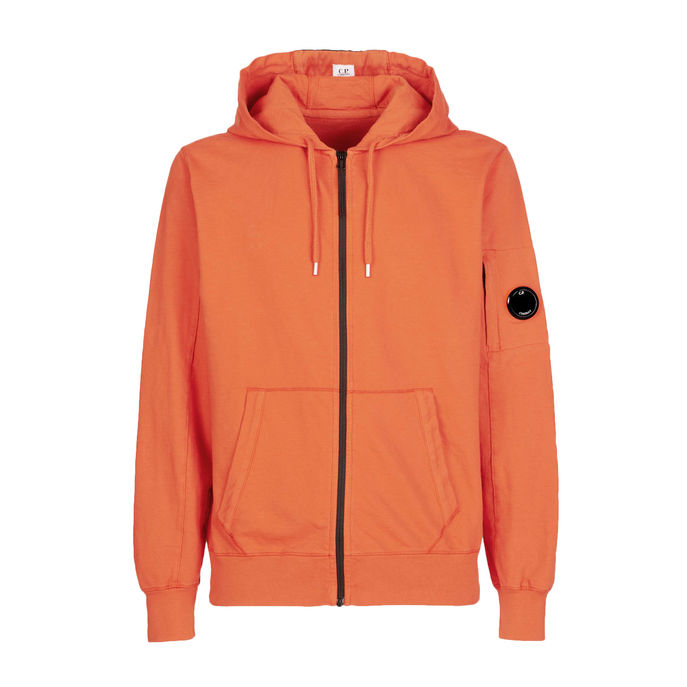 ZIP SWEATSHIRT LIGHT FLEECE Man Orange