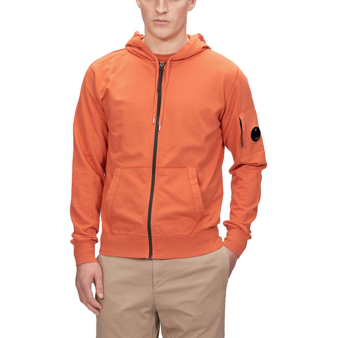 ZIP SWEATSHIRT LIGHT FLEECE Man Orange