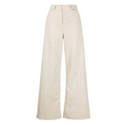 ZOEY VELVET PANTAPALACE WIDE RIB Woman White ZOEY VELVET PANTAPALACE WIDE RIB Woman White