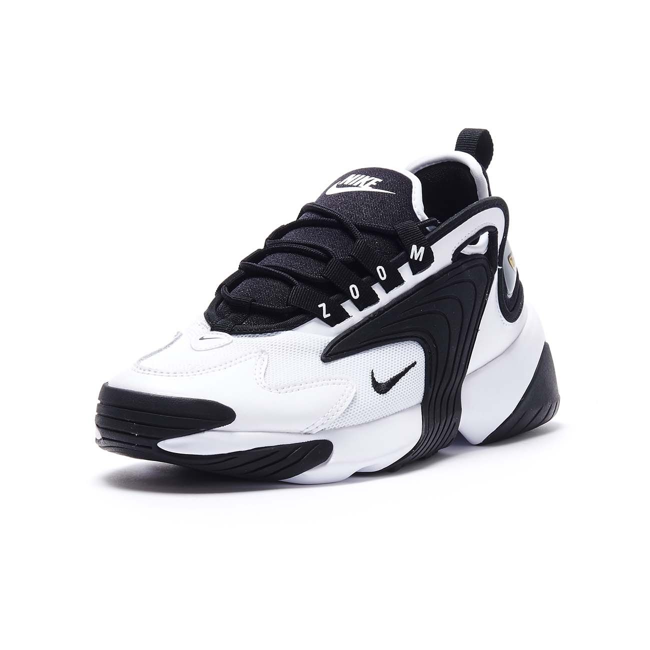 nike white and black zoom 2k sneakers